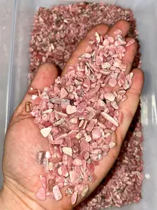 Bulk Rhodochrosite Polished Chips (1 lb. Bag), Natural Rhodochrosite Gemstone Chips
