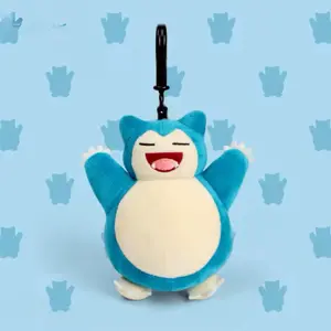 Snorlax Plush Keychain - Keyring Hook Backpack Hanger - Cute Toy Stuff Animal