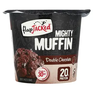 FlapJacked Mighty Muffin, Double Chocolate, 1.94 oz (55 g)