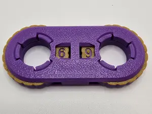 Double Life Counter with Dual Dials for Multiplayer Games Durable Materials Smooth Ratcheting Movement Accurate and Stylish for Serious Players