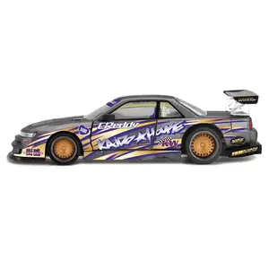 KAIDO HOUSE 1:64 NISSAN SILVIA S13-R KAIDO DRIFT V1 GREDDY GREY DIECAST MODEL KHMG235-2C