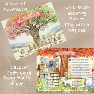 My Armored Life 2026 Wall Calendar | Kids Gratitude Faith Kindness Activity Calendar