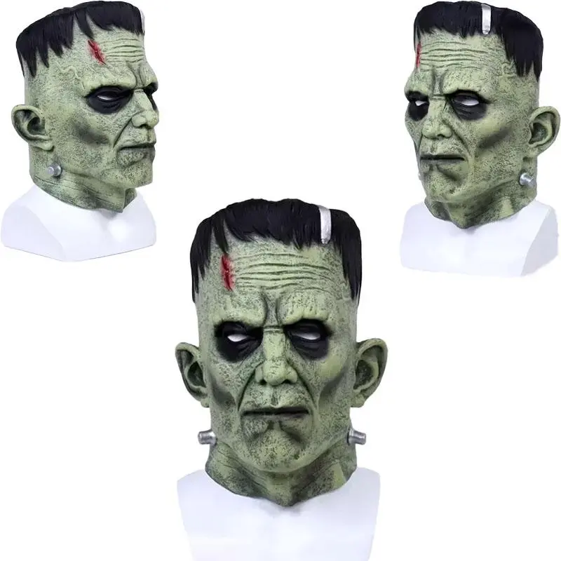 Ghoulish Productions 1931 Movie Classic Frankenstein Full-Face Painted Halloween Mask, Premium Natural Latex, High-Realism, Eye Detail Accessory, Adult 1-Size Horror Costume Item for Parties