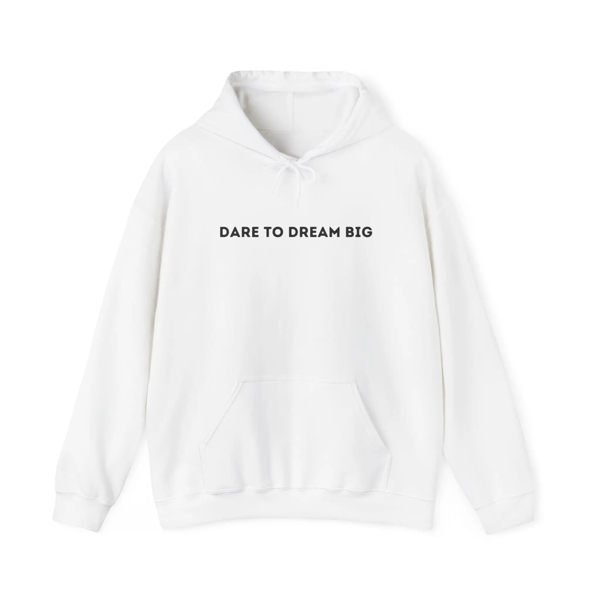 Empower your Journey: 'Dare to Dream Big' Hoodie for Visionaries. Classic Cotton Sweaters Tops Menswear Man