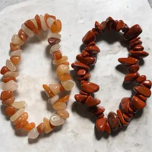 Yellow agate and flame Jasper