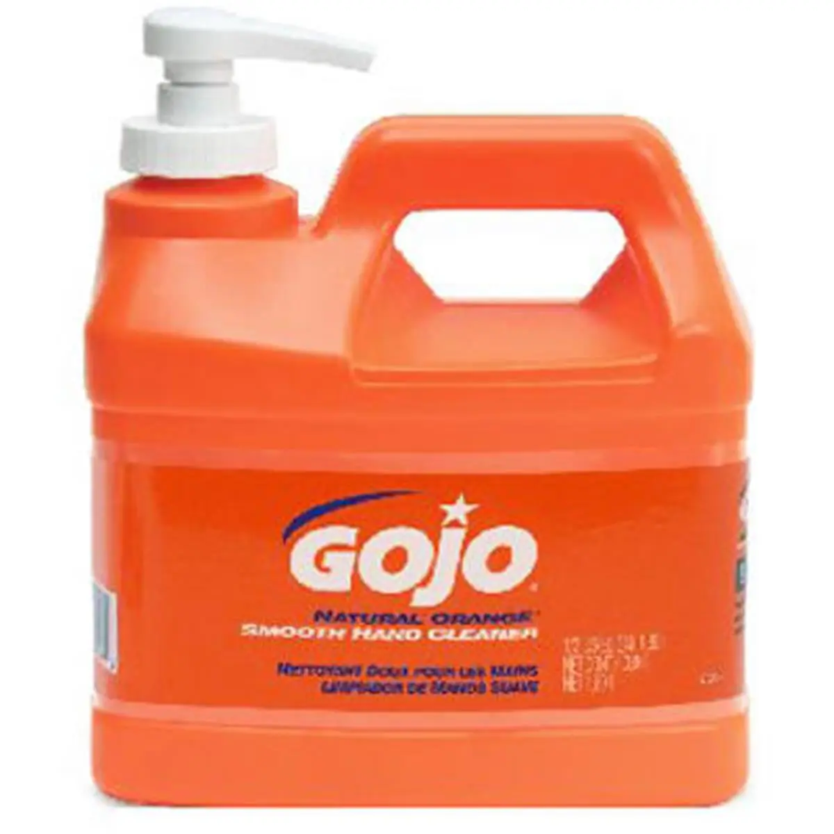 212 MAIN Gojo 0948-04 Plastic 0.5 Gal Natural Orange Hand Cleaner, Lotion Pump Soap Dispenser for Camping & Hiking Personal Care, Half Gallon
