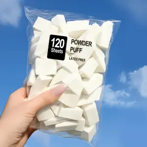 120Pcs Triangle Makeup Wedges – Disposable Blending Sponges​  Perfect for Foundation, Nail Art, Craft & Watercolor Painting!