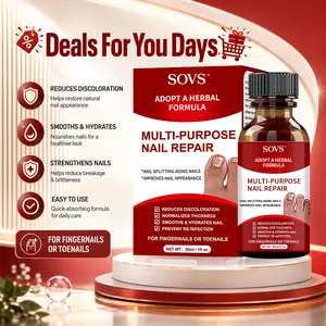 SOVS Toenail Fungus Treatment Extra Strength ,Antifungal Solution ,Triple Action Formula for Damaged Nails, Multi-Purpose Nail Repair,1 Fl Oz Manicure Therapy summerwins,summerwins
