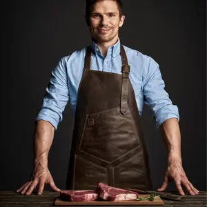 Protective Brown Leather Apron