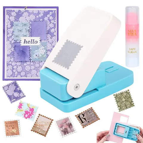 Large Stamp Puncher & Embossing Tool - No Battery Needed, S/M/L Sizes Decorative Cutter for Handmade Books, Scrapbooking, Home & Office Craft Supplies #crafttok#crafter summervibes