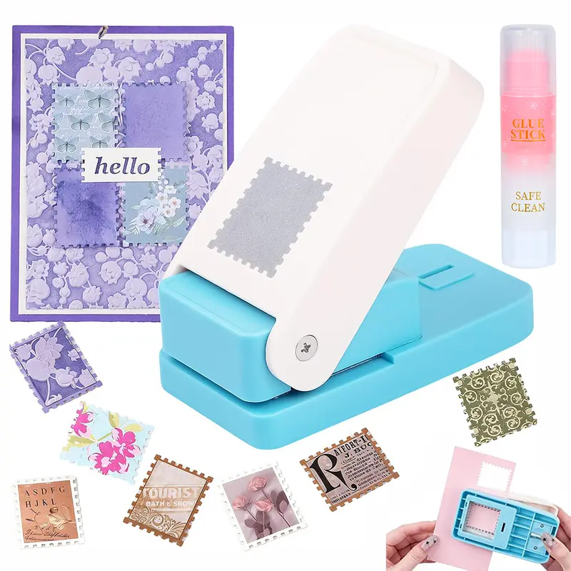 Large Stamp Puncher & Embossing Tool - No Battery Needed, S/M/L Sizes Decorative Cutter for Handmade Books, Scrapbooking, Home & Office Craft Supplies #crafttok#crafter summervibes