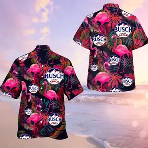 Busch Apple Hawaii Shirt, Summer Shirt, Apple Light Shirt, Hawaiian Short, Beach apparel Shirt, Shirts Men, Boys Merch, Men gifts SG