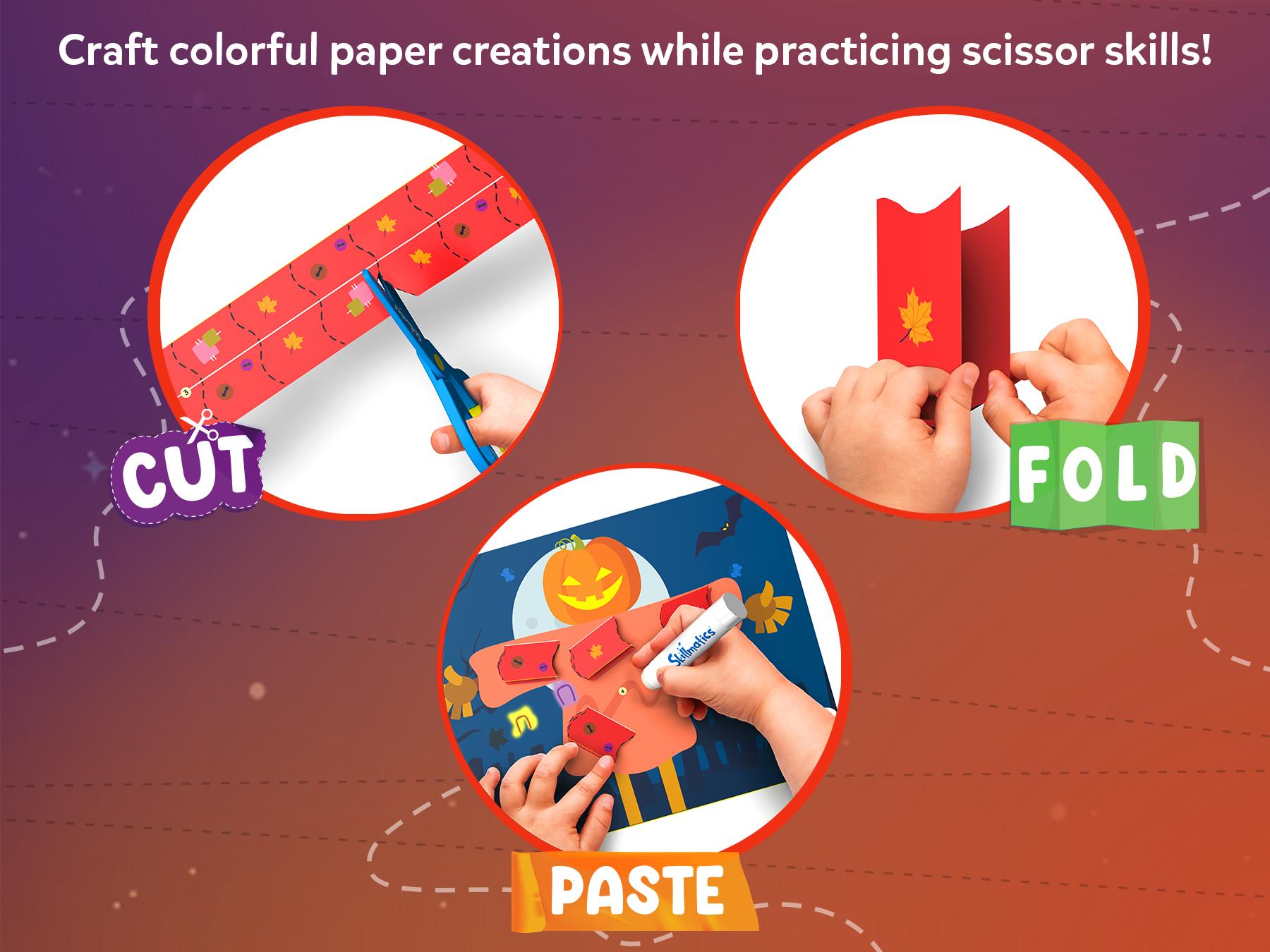 Skillmatics Snip, Snip - Art & Craft Activity, Practice Scissor Skills, Craft Kits, Gifts for Toddlers, Girls & Boys Ages 3 to 7 paper crafts