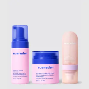 Evereden – Kids Happy Face Trio | Face Wash, Hydrating Face Mist & Face Cream | For Ages 3+