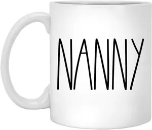 Nanny Coffee Mug, Nanny Rae Dunn Style, Birthday, Mother's Day, Family Coffee Mug 11oz