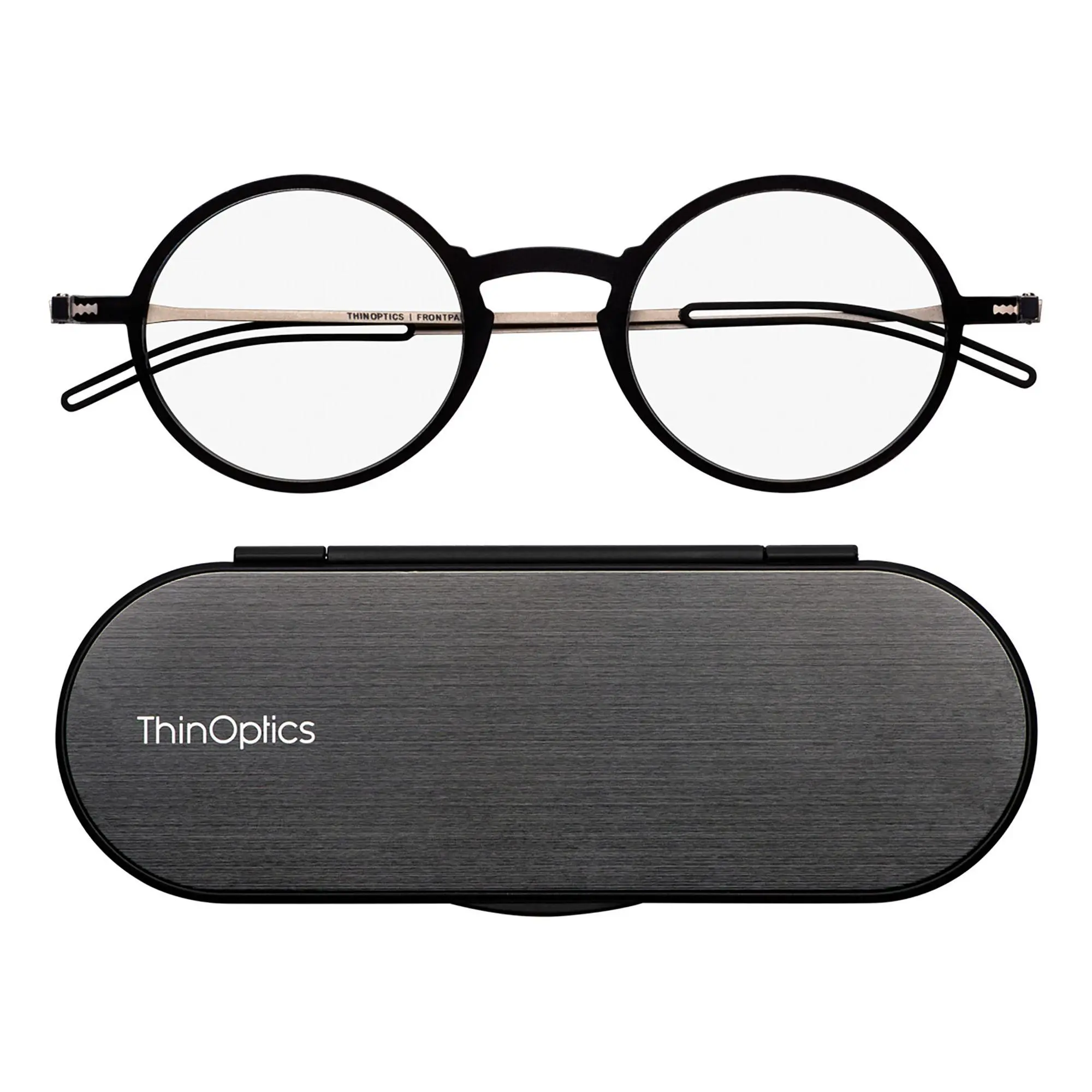 ThinOptics Manhattan Round Readers with MilanoCase