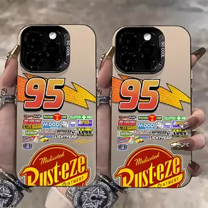 Lightning Mcqueen No. 95 Phone Case for iPhone 17 16e 16 15 14 13 12 11 Mini Pro Max Air X XR Xsmax 8 7 Plus, Anti-Drop Matte Back Cover