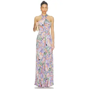 ASTR the Label x REVOLVE Samantha Gown in Coral Multi Print