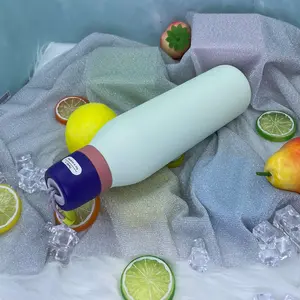 OwIa(Minty Horizons)Twist Insulated Stainless Steel Water Bottle with Straw for Sports and Travel,24-oz/710ml,100% leak-proof outdoor bicycle water bottle,  Purple/Mint ,{Essential for the beach/camping accessories} Halloween gift