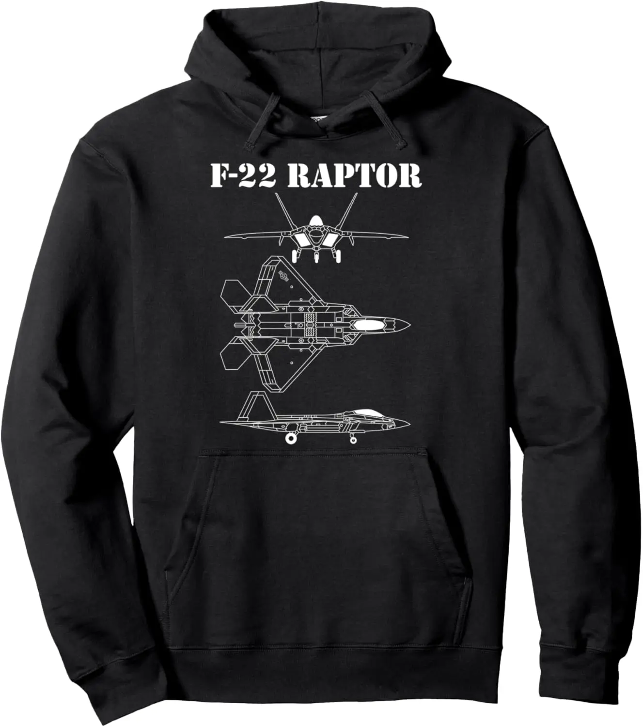 F-22 Raptor Fighter Jet Airplane Pilot Military Aircraft F22 Pullover Hoodie