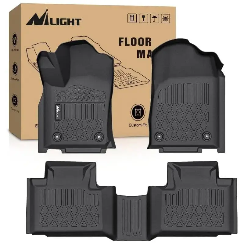 Nilight TPE Floor Mats, Compatible with 2016-2023 Dodge Durango & Jeep Grand Cherokee, Car Interior Mat Accessory, Mat Floor Mats