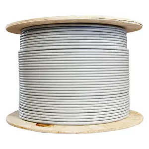 CableWholesale  Bulk Shielded Foil Twisted Pair Cat6a Ethernet Cable, Stranded, Spool, Gray - 1000 ft.