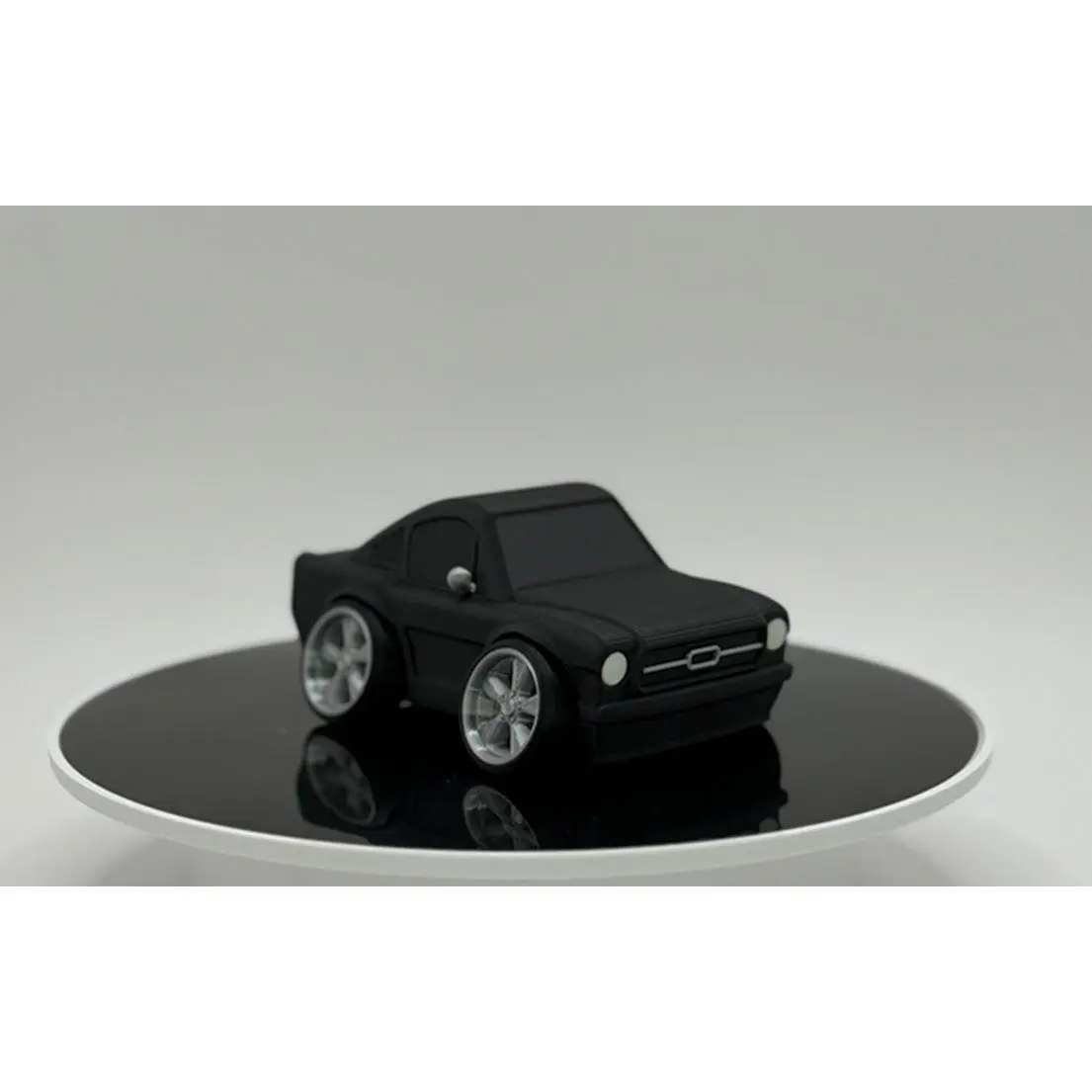 Tooned Classic Fastback Muscle Car 3D Printed Model | Wide Stance Retro Coupe | Cartoon Car Desk Decor | Collector Display