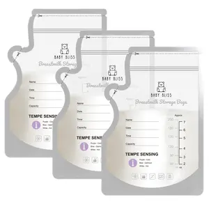 Temperature-Sensing Breast Milk Storage Bags with Tri-Color Indicators – Guaranteeing Freshness and Safety for Your Baby's Milk.