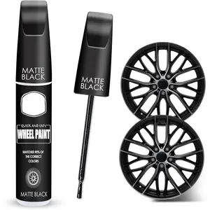 Matte Black Rim Touch Up  - Wheel Repair Kit Curb Rash, Quick And Easy Wheel Scratch Repair, Rim  For  Wheel Repair