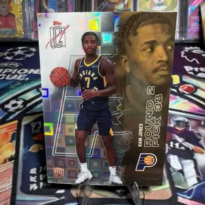 Topps 2025-26 Kam Jones Rookie Collectible Sports Card #132, Indiana Pacers Trading Card, Collectible Sports Cards