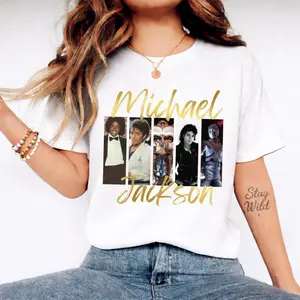 [SALE UP TO 50%] Michael Jackson King Of Pop 90s T-shirt, Retro Streetwear Graphic Tee, Music Icon Outfit Style, Trendy Aesthetic Fashion, Unisex Oversized Gift