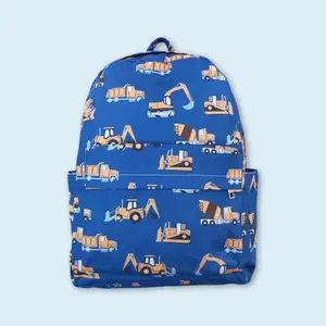 Constructions print kids boys mini backpack back to school backpack