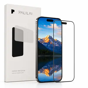 KKLLYY Premium Screen Protector 2 Pack for iPhone, HD Clear & Privacy Protection, Ultra-Smooth Touch, Fingerprint Resistant, Scratch Resistant, Easy Install Alignment Kit