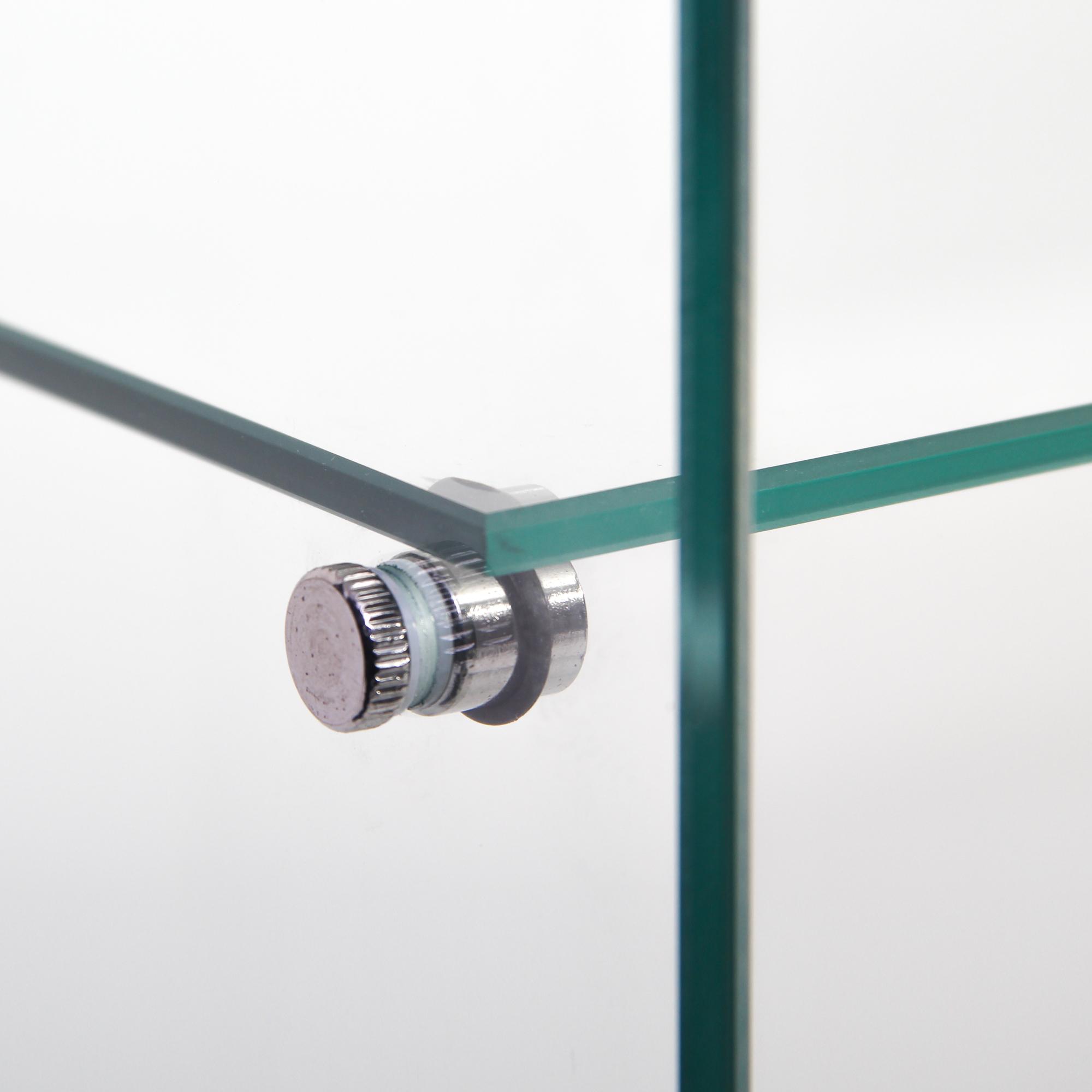 Glass Display Cabinet 4 Shelves with Door, Floor Standing Curio Bookshelf for Living Room Bedroom Office, 64.7"*16.7"*14.3" white