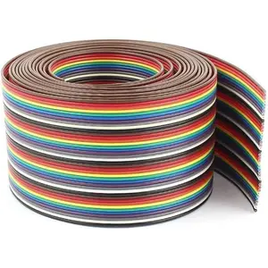 Pc Accessories -  IDC 40P 10 Feet Rainbow Color Flat Ribbon Cable for 2.54mm 0.1" Pitch Connectors (40P-10FT)