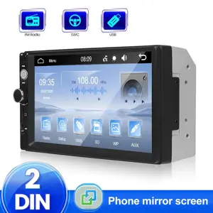Car Smart Device! 2026 New Model Bileeko 2din 7 Inch Touch Screen Car Stereo Bluetooth-compatible Connection Video Playback Reverse Camera Compatibility