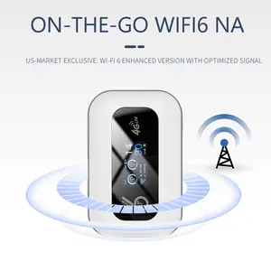US 4G LTE WiFi6 Hotspot with SIM Card Required Providing Fast Internet Up to 286Mbps LED Display and Long Battery Life Ideal for Travel Road Trips Beach Trips Skiing Trips Outdoor Work College Students and Remote Work Connectivity