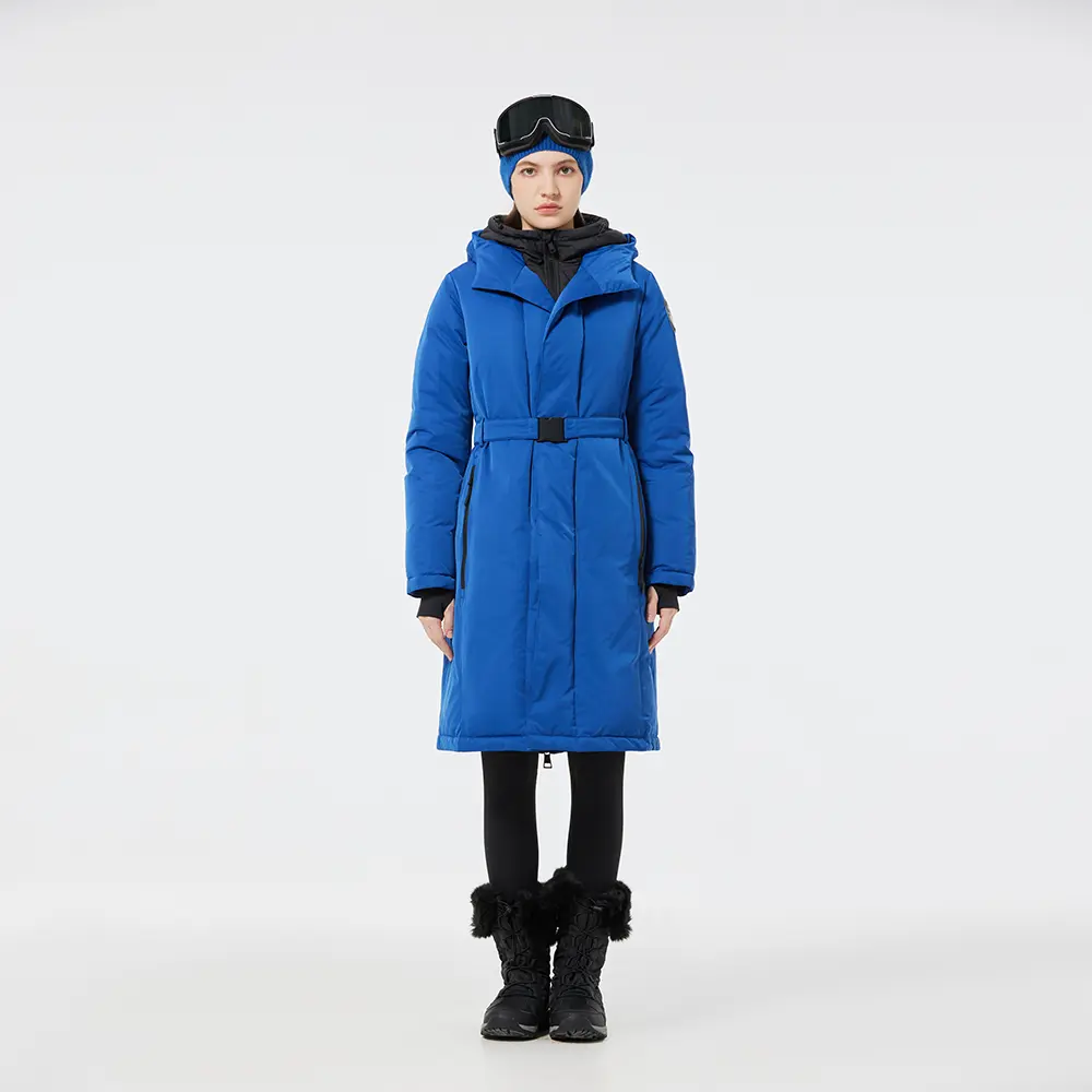 Fitouch Mai Women's Long Down Puffer Snow Coat Jacket | Water Repellent | 750+ Fill Power
