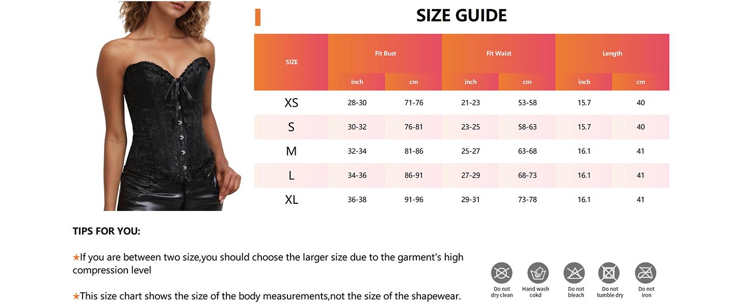 Bustier Corset Tops for Women Overbust Lace Up Date Night Outfit Strapless Steel Boned