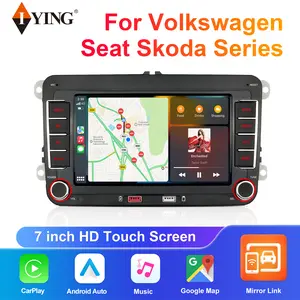 IYING Car Radio for Volkswagen VW Golf MK5 MK6 Jetta Beetle Passat Sharan Tiguan Touran Seat Polo with Wireless Carplay & Android Auto, 7 inch VW Stereo Touch Screen with FM AM Radio