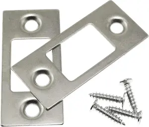 2 count Deadbolt Strike Plate Door Backplate with Mounting Screws  Tone Door Striker Shims