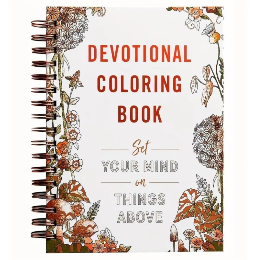 1 Devotional Coloring Book - Focus Your Mind on Higher Things Above | Adult Coloring Book with Exquisite Illustrations, Guided Meditation, Illustrated Activity Book | Relaxation & Self-expression | Ideal for Stress relief, Book Decor, Art Drawing