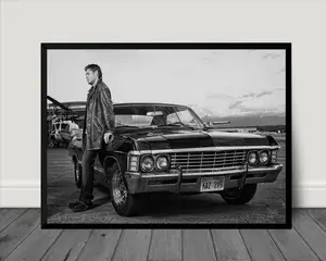 Fan SUPERNATURAL no frame Poster, Gift For Fan, unframed Poster, Dean Winchester, Sam Winchester