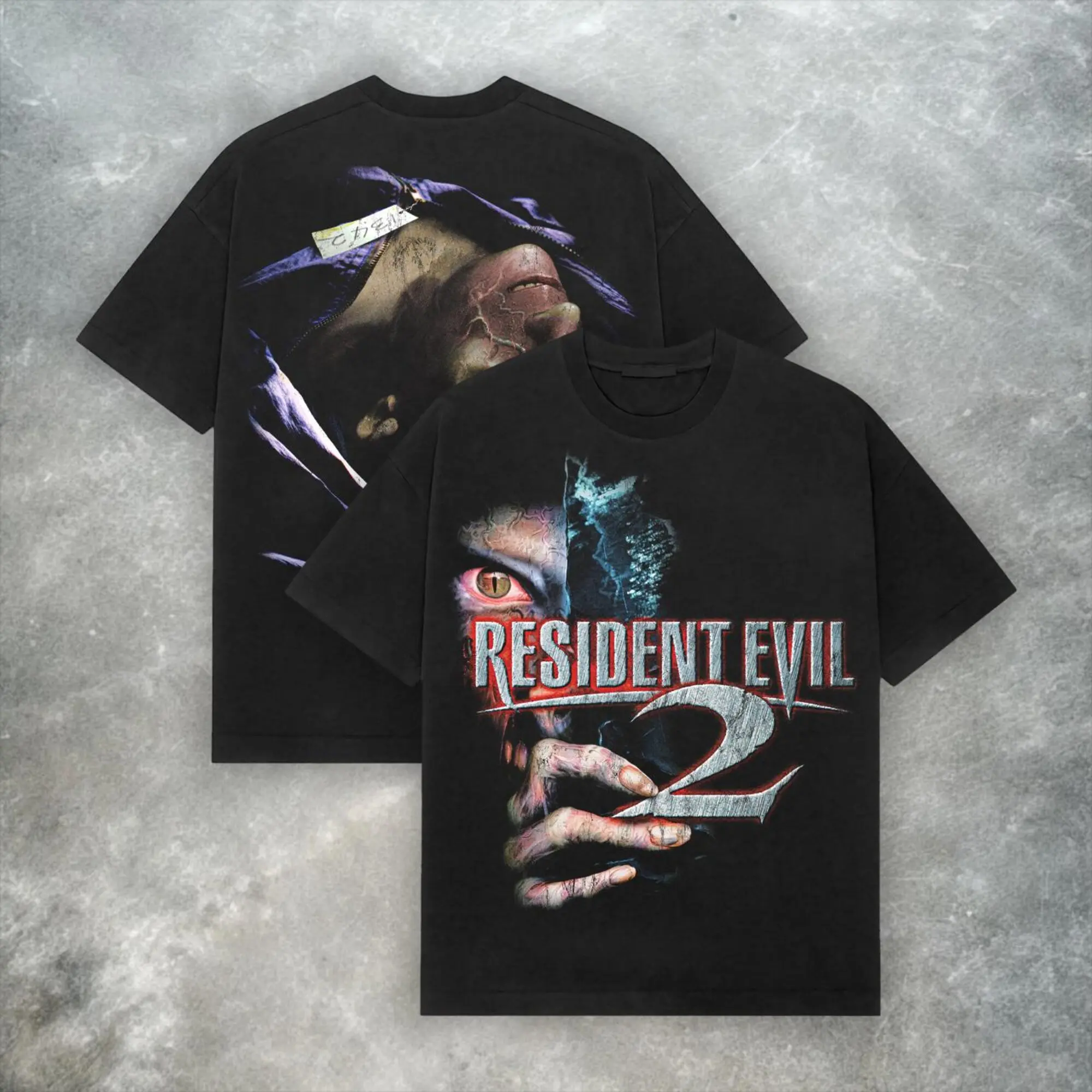 Resident Evil 2 PS2 Tee, Y2K Vintage Horror Game Shirt Unisex