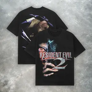 Resident Evil 2 PS2 Tee, Y2K Vintage Horror Game Shirt Unisex