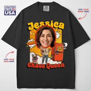 [Mother's Day Gift] Custom Comfort Colors Shirt - Personalized My Face Shirt for Women, Unisex Oversized Fit, 2XL Size, Made in the United States - Apparel