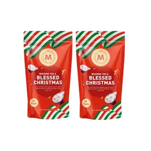 Christmas Edition Communion Cups | The Miracle Meal – 50 Pre-Filled Cups with Juice & Wafer | Celebrate Faith & Joy