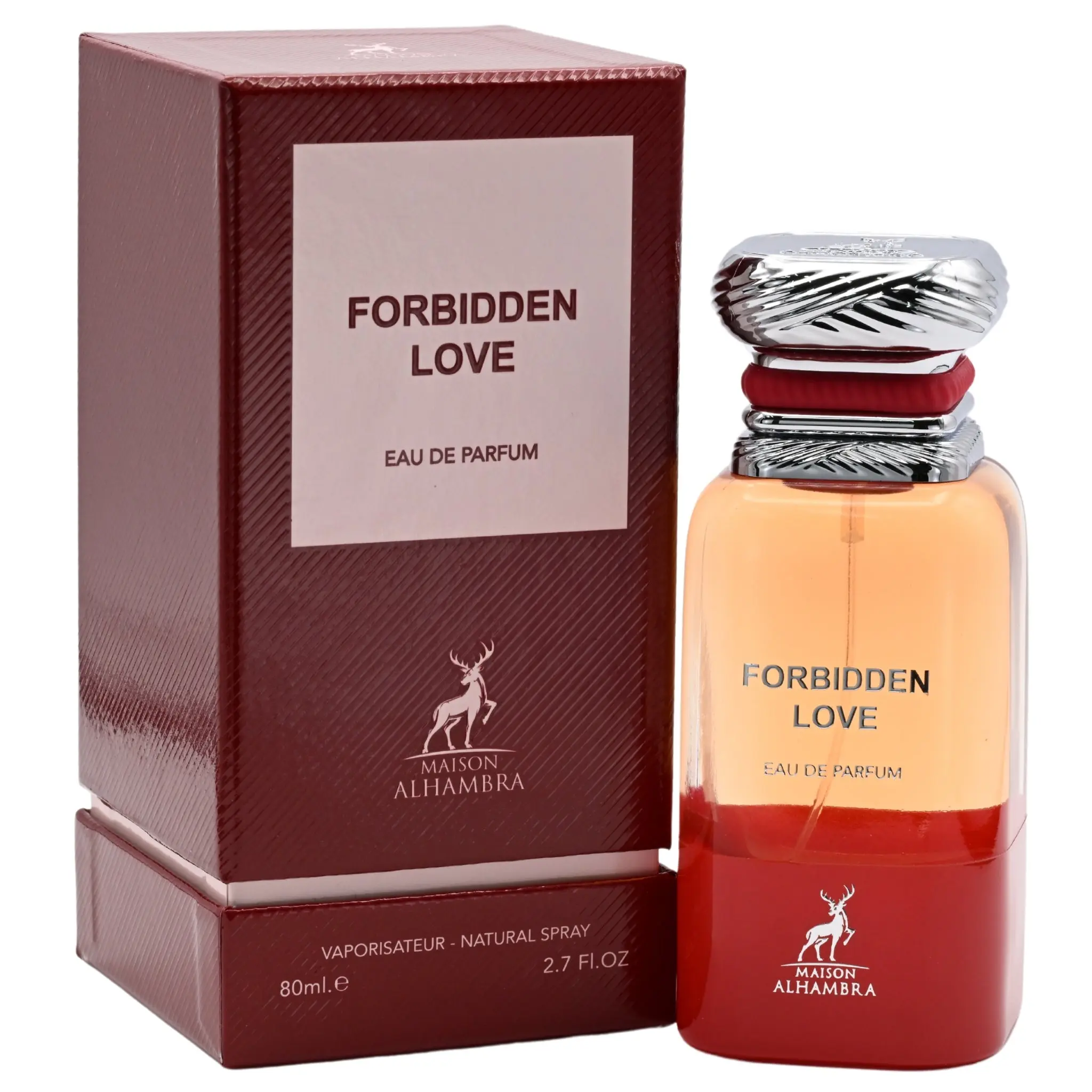 Maison & Co. Forbidden Love Intense EDP Spray for Women, 2.7 fl oz (2 to 2.9 fl oz range), Highly Scented Amber Floral Fragrance with Bitter Almond & Cherry Notes, Self Care Spray Bottle, Edp Intense