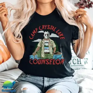 Camp Crystal Lake Counselor Shirt, Friday the 13th Jason Voorhees Horror Movie Shirts