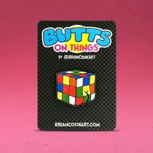 Rubik's Cube Butt Pin